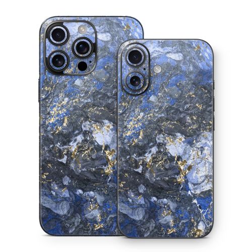 Gilded Ocean Marble iPhone 16 Series Skin