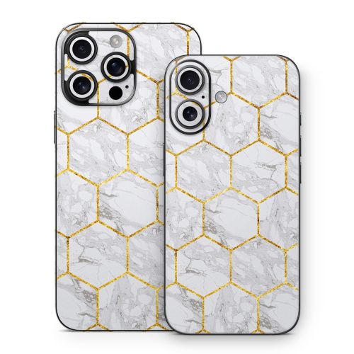 Honey Marble iPhone 16 Series Skin