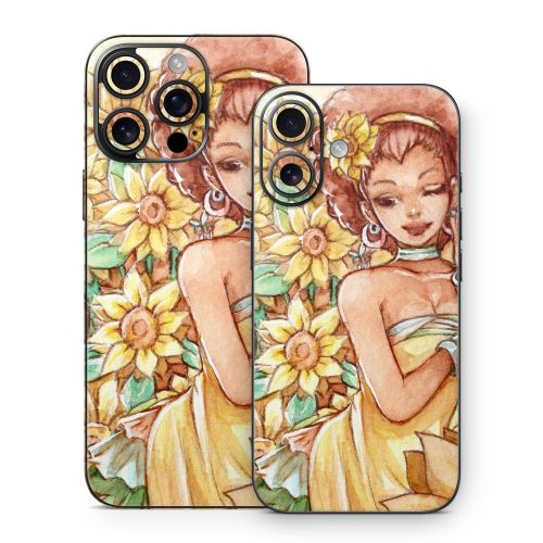 Lady Sunflower iPhone 16 Series Skin