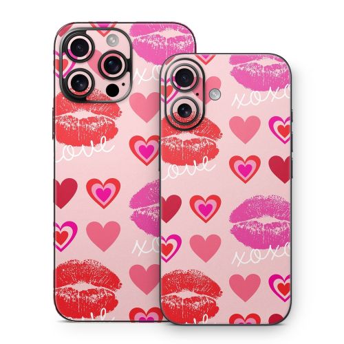 Love Hugs Kisses iPhone 16 Series Skin