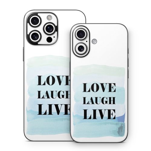 Love Laugh Live iPhone 16 Series Skin