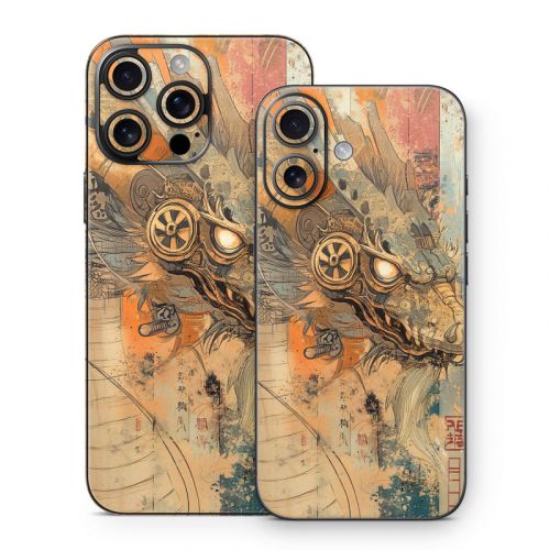 Orange Dragon iPhone 16 Series Skin