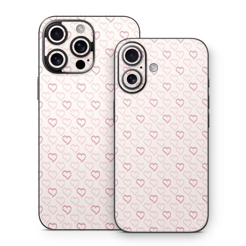 Patterned Hearts iPhone 16 Series Skin