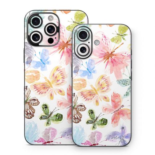 Pastel Butterflies iPhone 16 Series Skin
