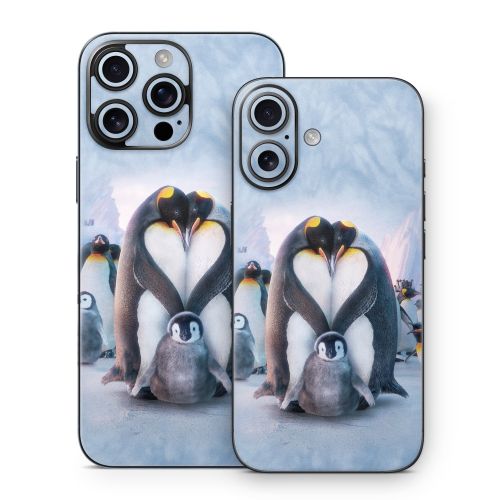 Penguin Heart iPhone 16 Series Skin