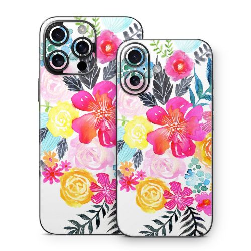 Pink Bouquet iPhone 16 Series Skin
