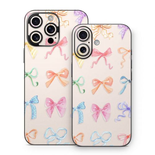 Rainbow Bows iPhone 16 Series Skin
