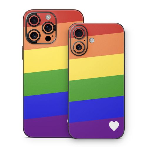 Rainbow Stripe iPhone 16 Series Skin
