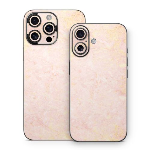 Rose Gold Marble iPhone 16 Series Skin
