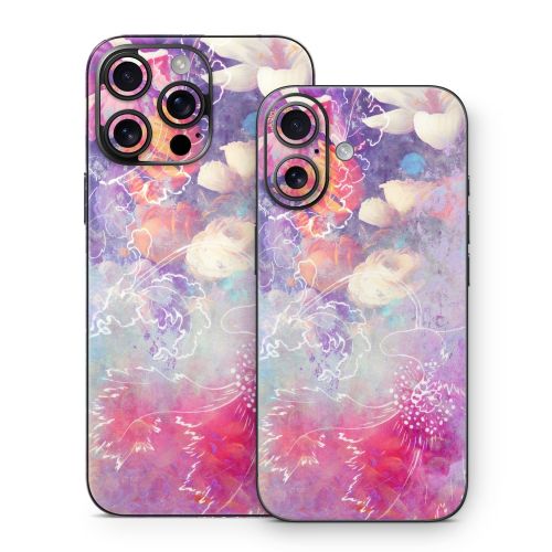 Sketch Flowers Lily iPhone 16 Series Skin