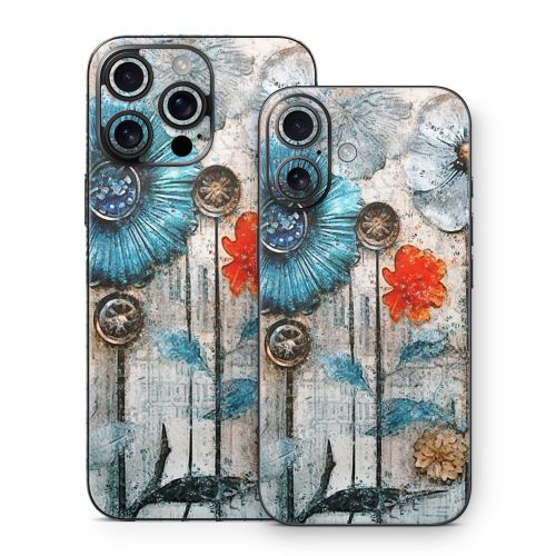 Steampunk Flowers iPhone 16 Series Skin