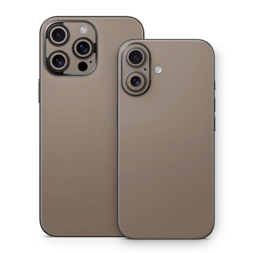 Solid State Flat Dark Earth iPhone 16 Series Skin