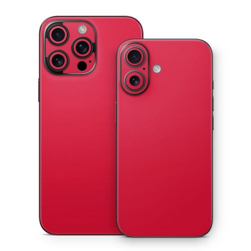 Solid State Red iPhone 16 Series Skin
