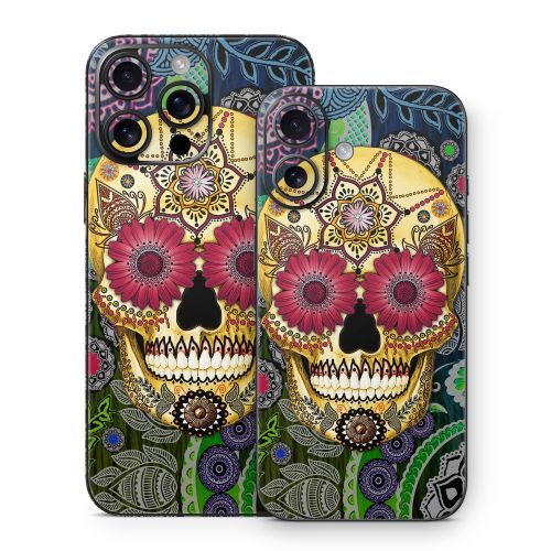 Sugar Skull Paisley iPhone 16 Series Skin