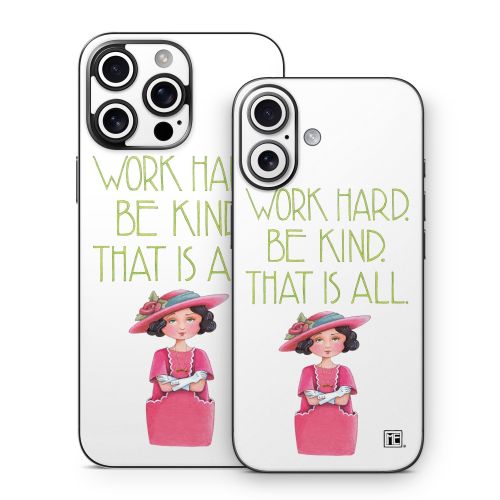 Work Hard iPhone 16 Series Skin