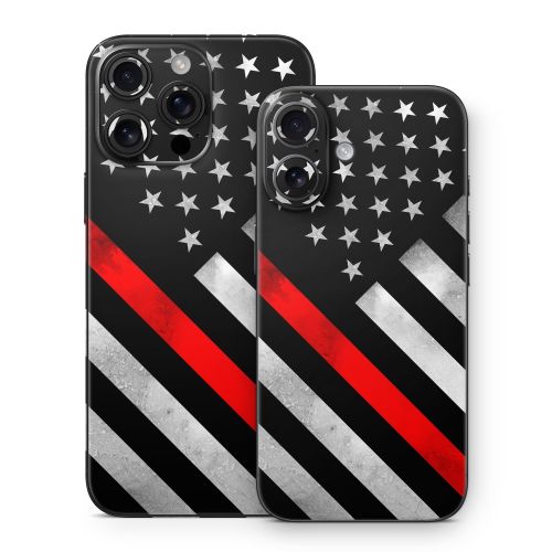 Thin Red Line Hero iPhone 16 Series Skin