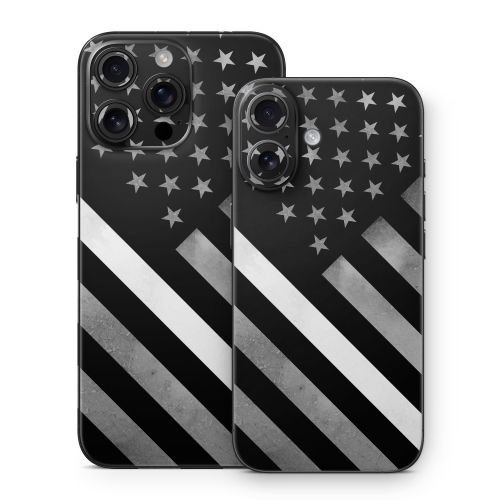 Thin White Line Hero iPhone 16 Series Skin