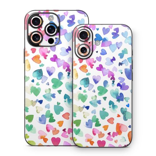 Valentines Love Hearts iPhone 16 Series Skin