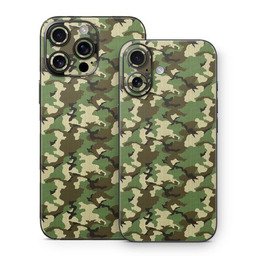 Woodland Camo iPhone 16 Series Skin
