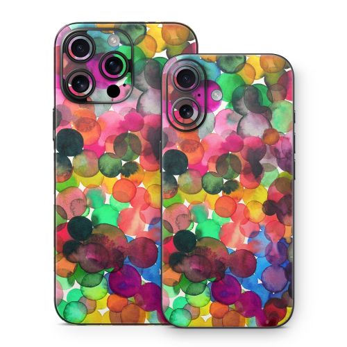 Watercolor Drops iPhone 16 Series Skin