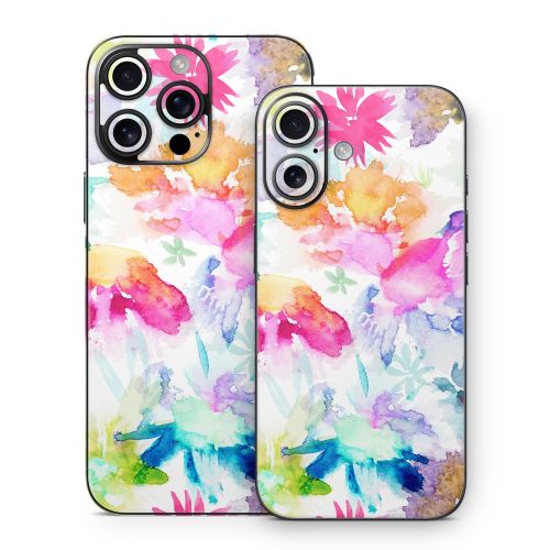 Watercolor Spring Memories iPhone 16 Series Skin