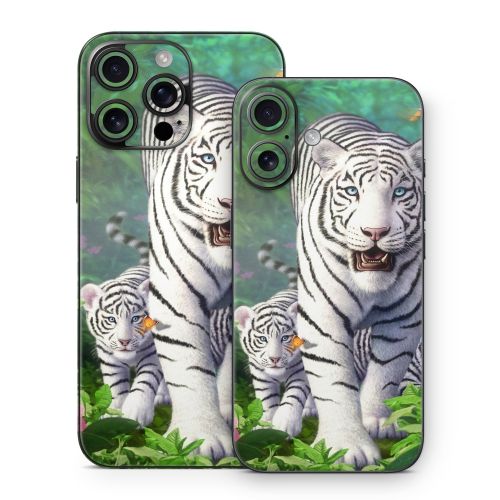 White Tigers iPhone 16 Series Skin