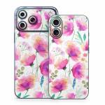Abstract Pink Poppies iPhone 17 Series Skin