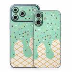 Mint Chocolate Chip Ice Cream Drip iPhone 17 Series Skin