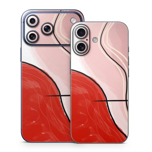 Abstract Red iPhone 17 Series Skin