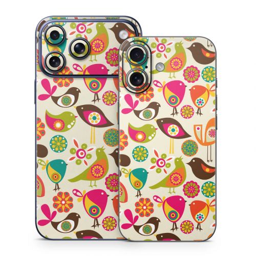 Bird Flowers iPhone 17 Series Skin