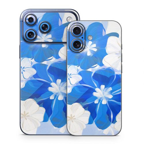 Blue Flowers iPhone 17 Series Skin