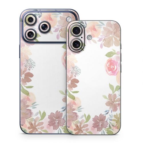 Blush Flower Frame iPhone 17 Series Skin