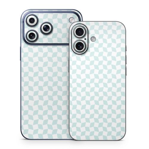 Checker Light Blue iPhone 17 Series Skin