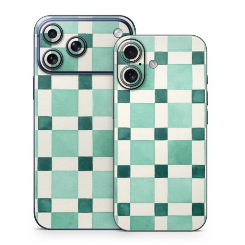 Checker Mosaic Green iPhone 17 Series Skin