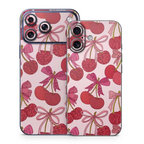 Cherry with Bows iPhone 17 Series Skin