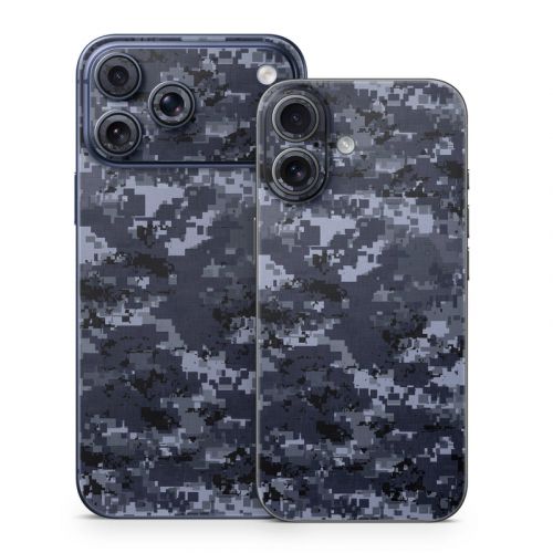 Digital Navy Camo iPhone 17 Series Skin
