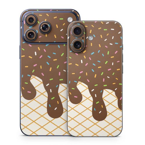 Chocolate Ice Cream Drip iPhone 17 Series Skin