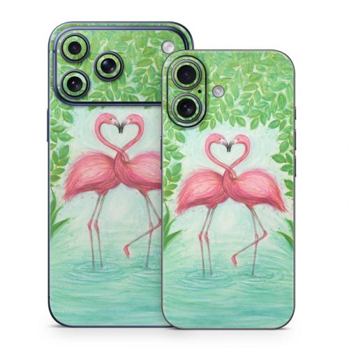 Flamingo Love iPhone 17 Series Skin