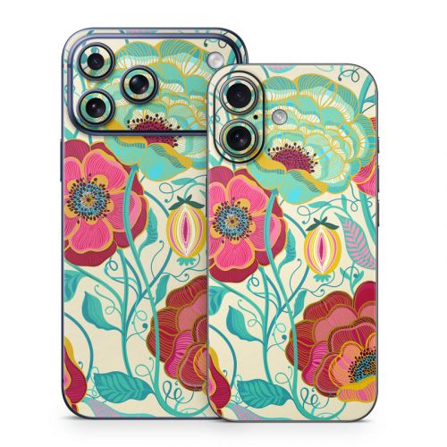 Golden Flowers iPhone 17 Series Skin