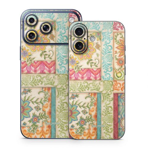 Ikat Floral iPhone 17 Series Skin