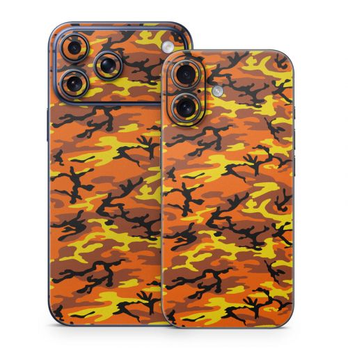 Orange Camo iPhone 17 Series Skin