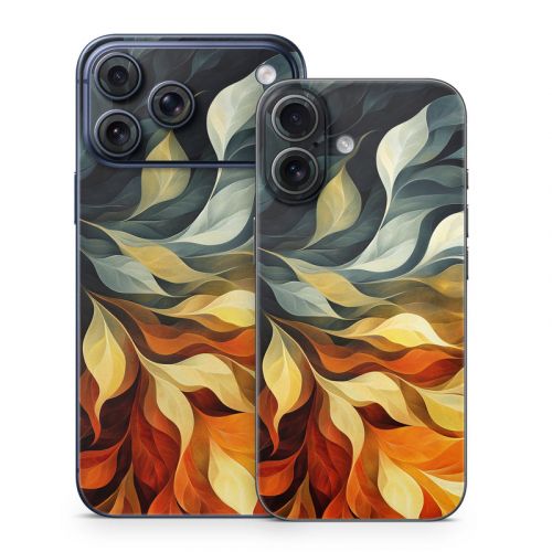 Orange and Charcoal iPhone 17 Series Skin