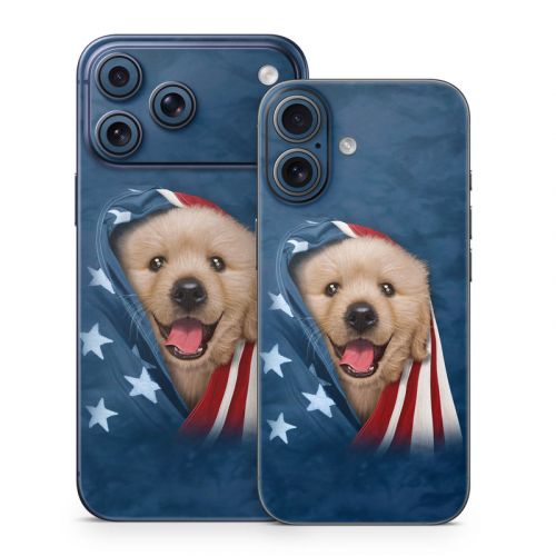 Patriotic Retriever iPhone 17 Series Skin