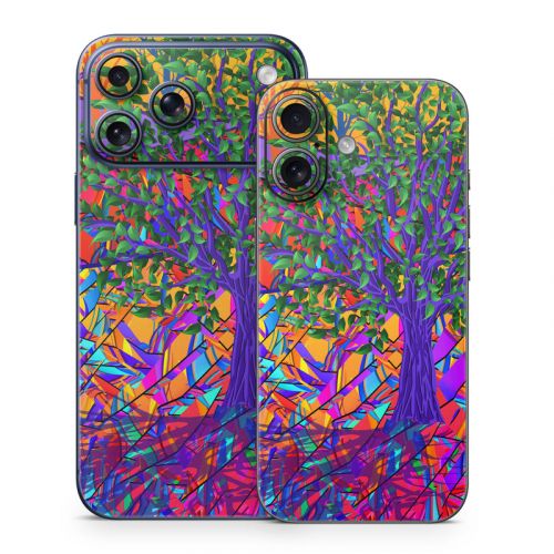 Stained Glass Tree iPhone 17 Series Skin