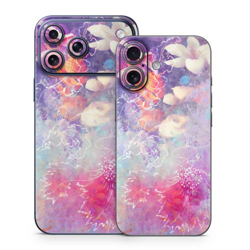 Sketch Flowers Lily iPhone 17 Series Skin