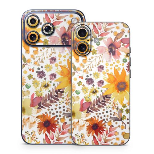 Summer Watercolor Sunflowers iPhone 17 Series Skin