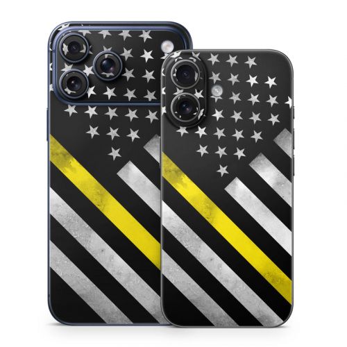 Thin Yellow Line Hero iPhone 17 Series Skin