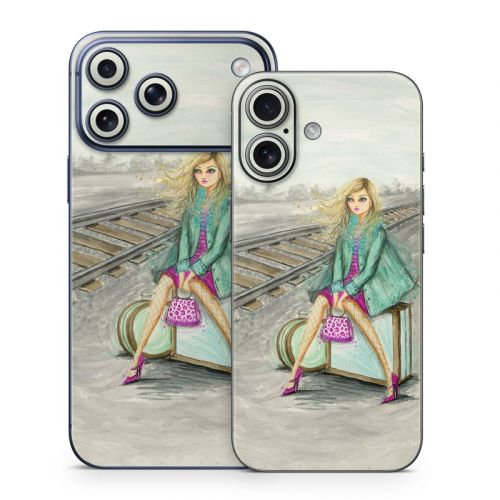 Lulu Waiting by the Train Tracks iPhone 17 Series Skin