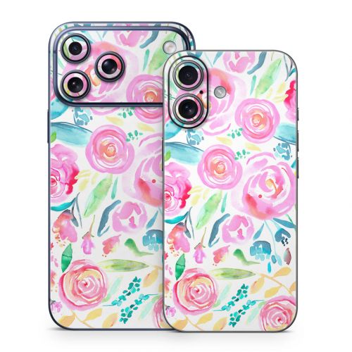 Watercolor Roses iPhone 17 Series Skin