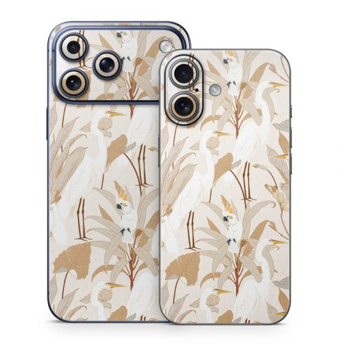 White Cranes Cockatoo iPhone 17 Series Skin